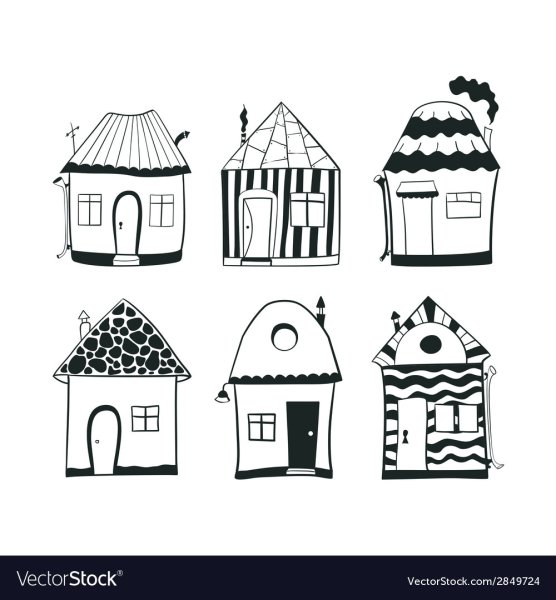 Стилизованное изображение домика