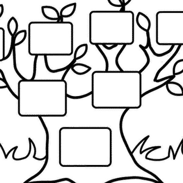 Генеалогическое Древо семьи раскраска