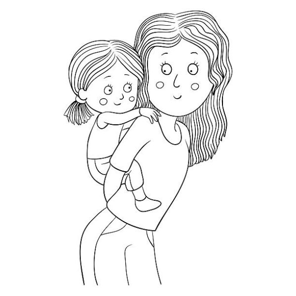 Лёгкие рисунки на день матери