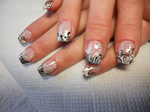 Прикольные узоры френч