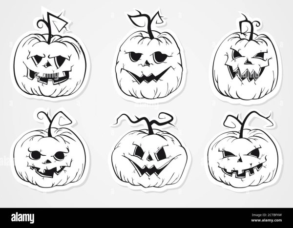 Контур тыковки на Хэллоуин