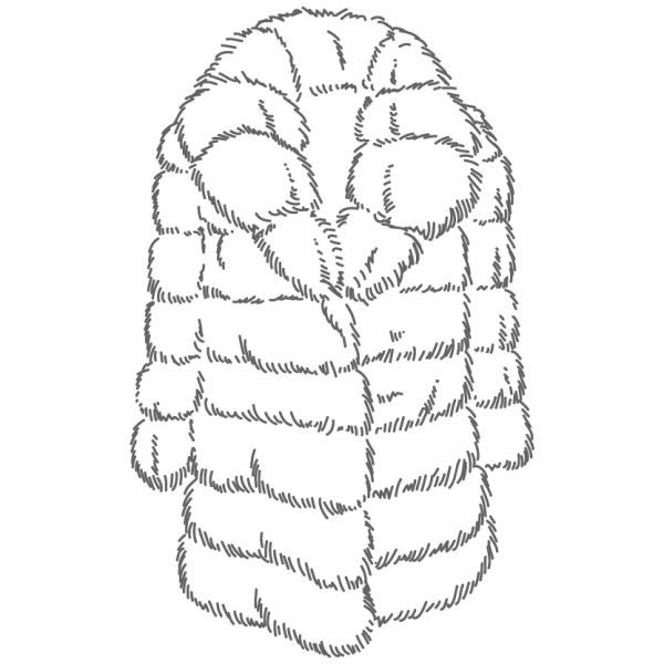 Шубка раскраска для детей