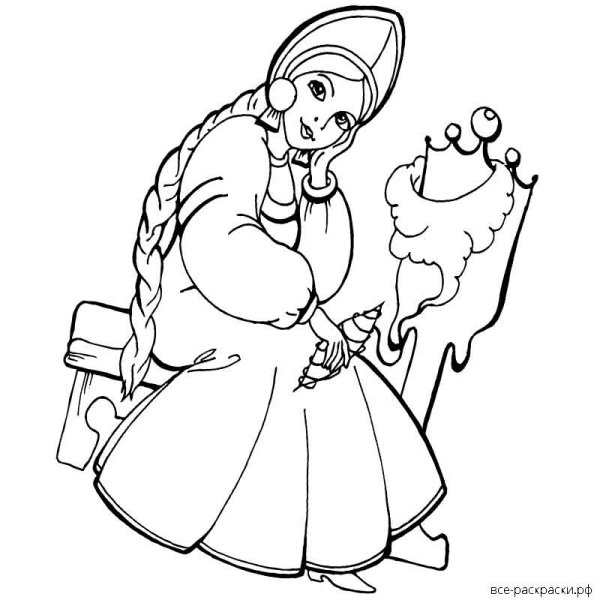 Аленький цветок раскраска