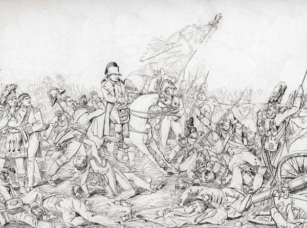 Битва Ватерлоо карандашом