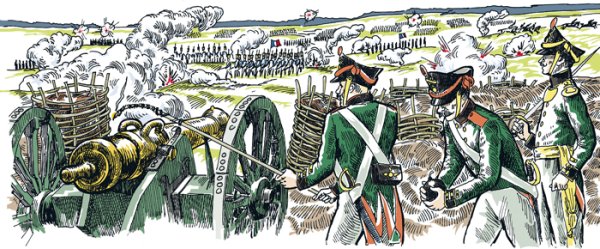 Бородинское сражение 1812 нарисовать