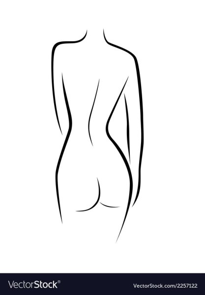 Силуэт женского тела