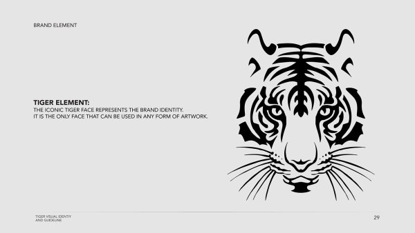 Стилизованная морда тигра