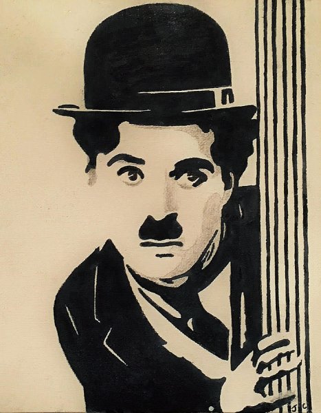 Чарли Чаплин силуэт