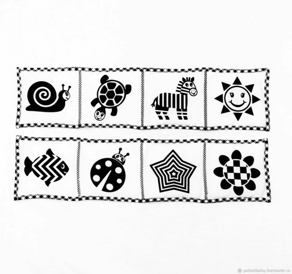 Карточки Монтессори для новорожденных