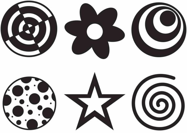 Монохромные карточки для новорожденных