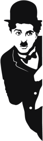 Чарли Чаплин чб