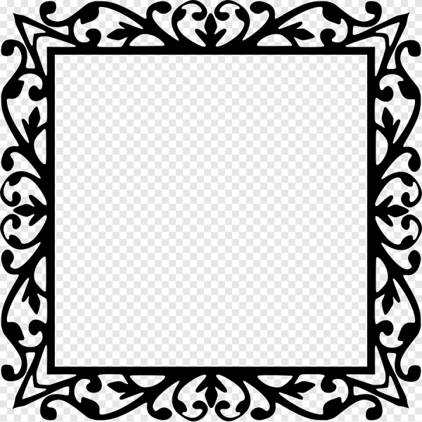 Квадратная Узорная рамка