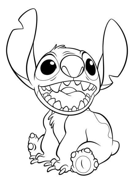 Лео и Стич раскраска