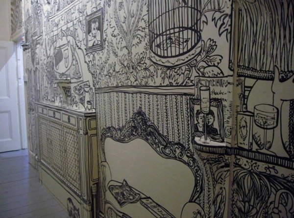 Панно черно белое на стену