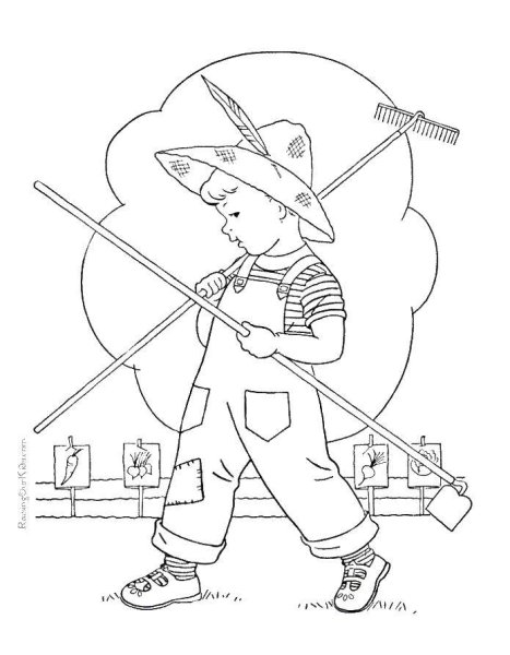 Раскраска уборка мусора