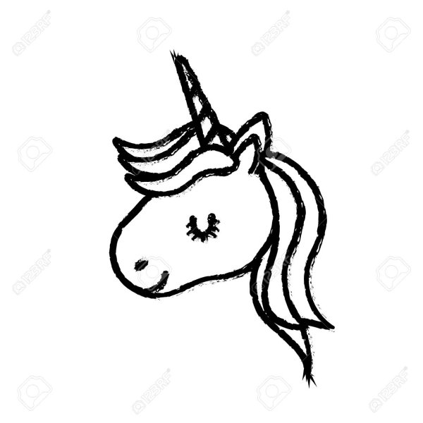 Мордашка единорога легко