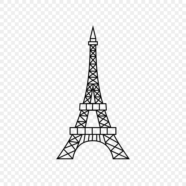 Эльфелева башня контур