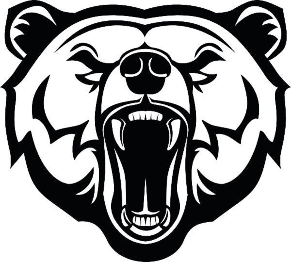 Стилизованная морда медведя