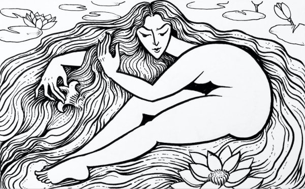 Водяная Су анасы раскраска