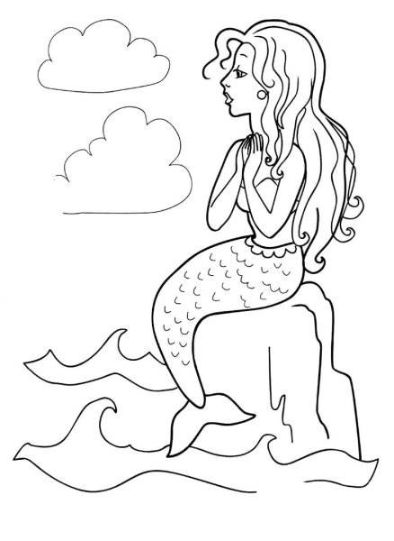 Рисунок Русалочка Ганс христиан Андерсен