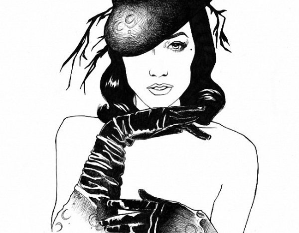 Графика (девушка)