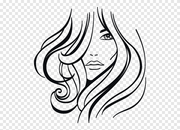 Силуэт лица девушки