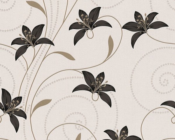 Обои для кухни с черным гарнитуром