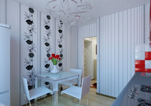 Фотообои на кухню черно белые