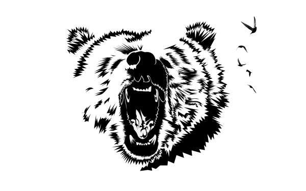 Медведь векторное изображение