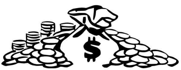 Деньги силуэт