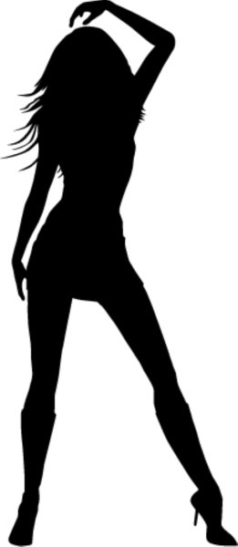 Силуэты танцующих девушек