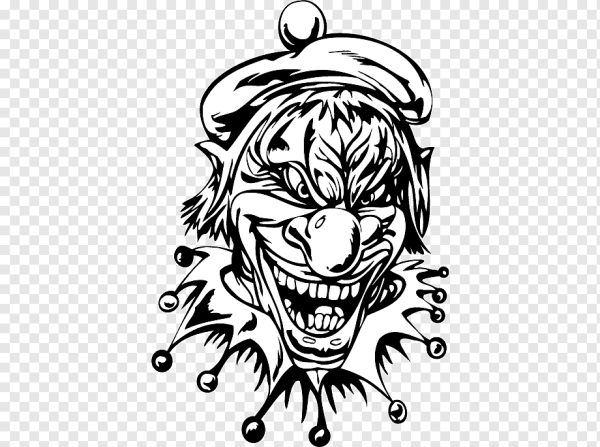 Клоун раскраска человек