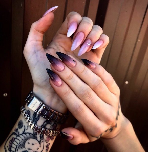 Маникюр на длинные ногти