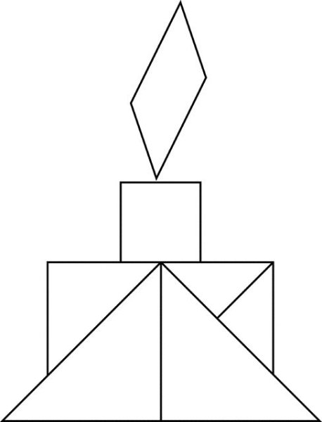 Лёгкие рисунки из геометрических фигур