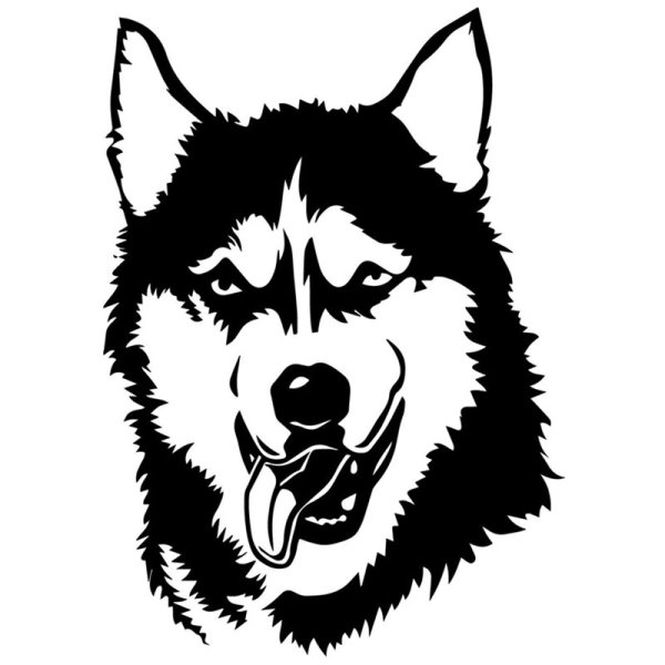 Наклейки хаски