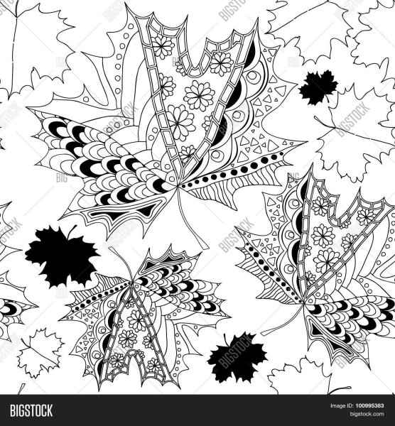 Осенние листья в графике