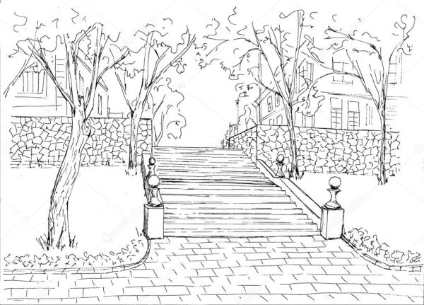 Раскрашивание для детей на тему городской парк