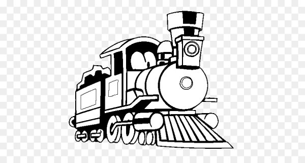 Раскраски. Паровоз