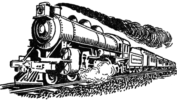 Паровоз для выжигания по дереву