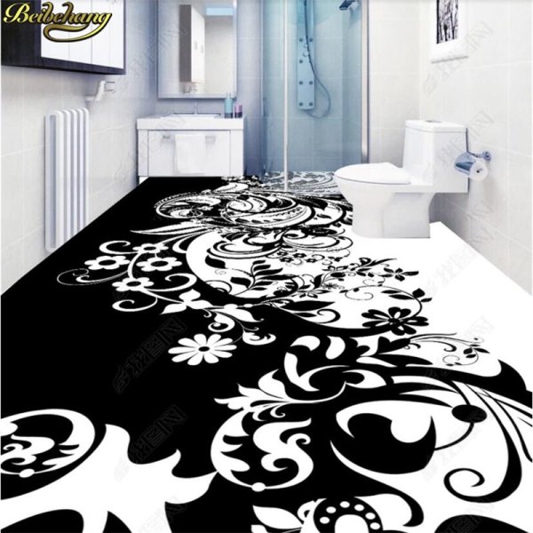 Наливной пол с узором