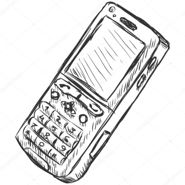 Эскиз мобильного телефона