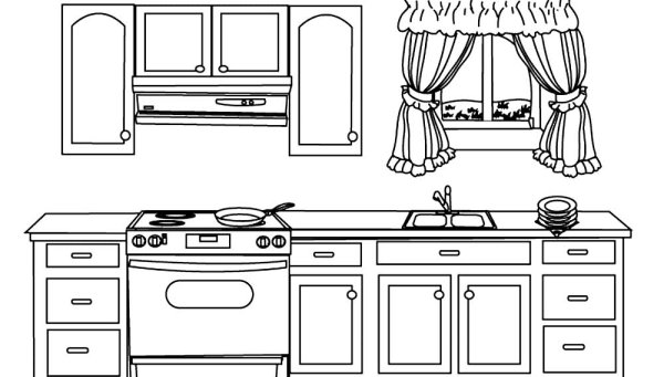 Раскраска "мебель"