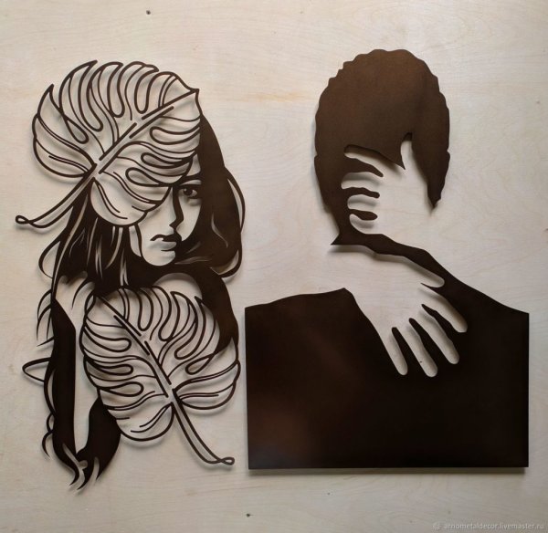 Декоративные картины из металла