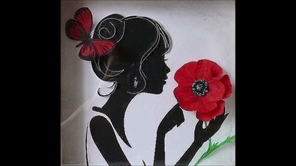 Панно "девушка"