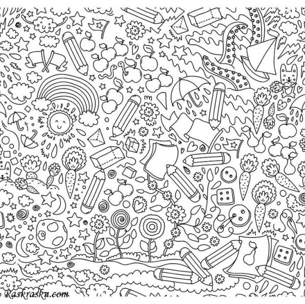 Мелкие рисунки для раскрашивания