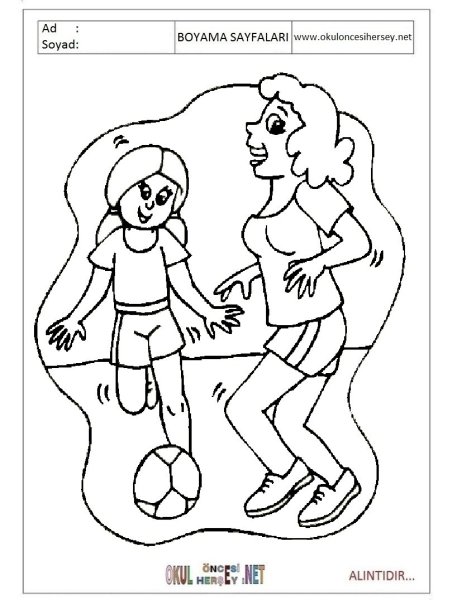 Спортивная семья рисунок карандашом