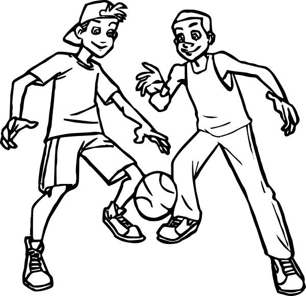 Раскраска спортивная семья для детей