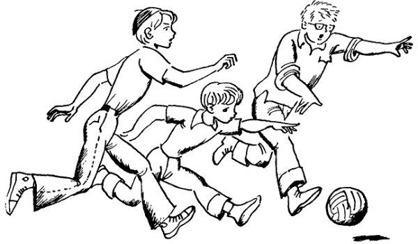 Семья на велосипедах раскраска