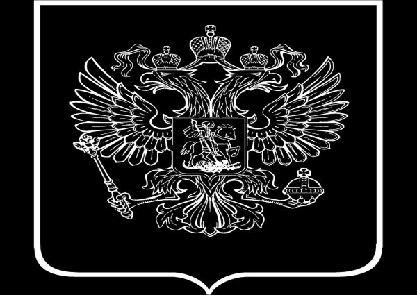 Герб на черном фоне