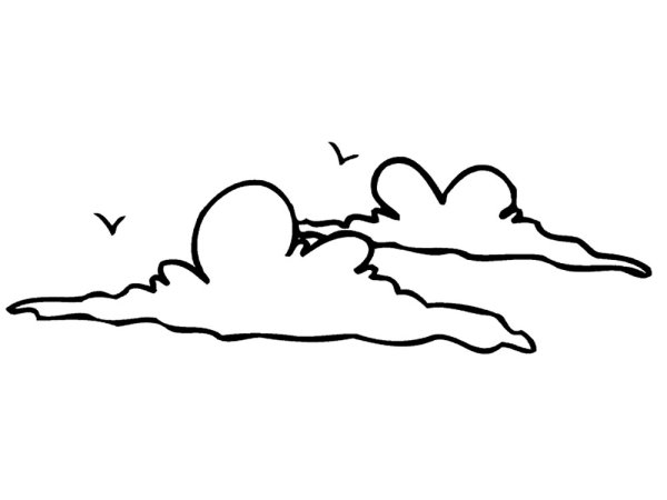 Небо раскраска для детей